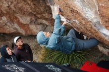 Bouldering in Hueco Tanks on 12/28/2019 with Blue Lizard Climbing and Yoga

Filename: SRM_20191228_1656390.jpg
Aperture: f/3.5
Shutter Speed: 1/250
Body: Canon EOS-1D Mark II
Lens: Canon EF 50mm f/1.8 II