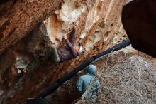 Bouldering in Hueco Tanks on 12/28/2019 with Blue Lizard Climbing and Yoga

Filename: SRM_20191228_1707190.jpg
Aperture: f/3.2
Shutter Speed: 1/250
Body: Canon EOS-1D Mark II
Lens: Canon EF 50mm f/1.8 II