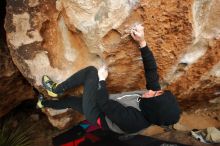 Bouldering in Hueco Tanks on 12/28/2019 with Blue Lizard Climbing and Yoga

Filename: SRM_20191228_1724450.jpg
Aperture: f/6.3
Shutter Speed: 1/250
Body: Canon EOS-1D Mark II
Lens: Canon EF 16-35mm f/2.8 L