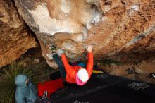 Bouldering in Hueco Tanks on 12/28/2019 with Blue Lizard Climbing and Yoga

Filename: SRM_20191228_1742150.jpg
Aperture: f/5.6
Shutter Speed: 1/250
Body: Canon EOS-1D Mark II
Lens: Canon EF 16-35mm f/2.8 L