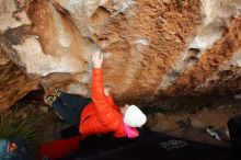 Bouldering in Hueco Tanks on 12/28/2019 with Blue Lizard Climbing and Yoga

Filename: SRM_20191228_1743380.jpg
Aperture: f/6.3
Shutter Speed: 1/250
Body: Canon EOS-1D Mark II
Lens: Canon EF 16-35mm f/2.8 L