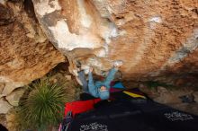 Bouldering in Hueco Tanks on 12/28/2019 with Blue Lizard Climbing and Yoga

Filename: SRM_20191228_1744270.jpg
Aperture: f/4.0
Shutter Speed: 1/250
Body: Canon EOS-1D Mark II
Lens: Canon EF 16-35mm f/2.8 L