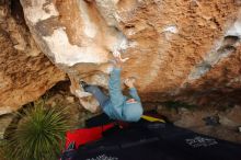 Bouldering in Hueco Tanks on 12/28/2019 with Blue Lizard Climbing and Yoga

Filename: SRM_20191228_1744300.jpg
Aperture: f/4.0
Shutter Speed: 1/250
Body: Canon EOS-1D Mark II
Lens: Canon EF 16-35mm f/2.8 L