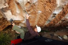 Bouldering in Hueco Tanks on 12/28/2019 with Blue Lizard Climbing and Yoga

Filename: SRM_20191228_1745560.jpg
Aperture: f/4.5
Shutter Speed: 1/250
Body: Canon EOS-1D Mark II
Lens: Canon EF 16-35mm f/2.8 L