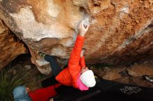 Bouldering in Hueco Tanks on 12/28/2019 with Blue Lizard Climbing and Yoga

Filename: SRM_20191228_1751090.jpg
Aperture: f/4.5
Shutter Speed: 1/250
Body: Canon EOS-1D Mark II
Lens: Canon EF 16-35mm f/2.8 L