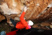 Bouldering in Hueco Tanks on 12/28/2019 with Blue Lizard Climbing and Yoga
Filename: SRM_20191228_1751110.jpg
Aperture: f/4.5
Shutter Speed: 1/250
Body: Canon EOS-1D Mark II
Lens: Canon EF 16-35mm f/2.8 L