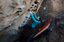 Bouldering in Hueco Tanks on 12/29/2019 with Blue Lizard Climbing and Yoga

Filename: SRM_20191229_1050260.jpg
Aperture: f/4.5
Shutter Speed: 1/250
Body: Canon EOS-1D Mark II
Lens: Canon EF 16-35mm f/2.8 L