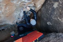 Bouldering in Hueco Tanks on 12/29/2019 with Blue Lizard Climbing and Yoga

Filename: SRM_20191229_1052210.jpg
Aperture: f/3.5
Shutter Speed: 1/250
Body: Canon EOS-1D Mark II
Lens: Canon EF 16-35mm f/2.8 L