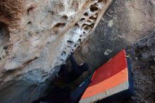 Bouldering in Hueco Tanks on 12/29/2019 with Blue Lizard Climbing and Yoga

Filename: SRM_20191229_1055140.jpg
Aperture: f/4.0
Shutter Speed: 1/250
Body: Canon EOS-1D Mark II
Lens: Canon EF 16-35mm f/2.8 L