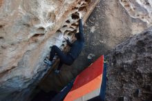 Bouldering in Hueco Tanks on 12/29/2019 with Blue Lizard Climbing and Yoga

Filename: SRM_20191229_1055310.jpg
Aperture: f/4.0
Shutter Speed: 1/250
Body: Canon EOS-1D Mark II
Lens: Canon EF 16-35mm f/2.8 L