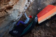 Bouldering in Hueco Tanks on 12/29/2019 with Blue Lizard Climbing and Yoga

Filename: SRM_20191229_1057210.jpg
Aperture: f/3.2
Shutter Speed: 1/250
Body: Canon EOS-1D Mark II
Lens: Canon EF 16-35mm f/2.8 L