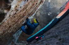 Bouldering in Hueco Tanks on 12/29/2019 with Blue Lizard Climbing and Yoga

Filename: SRM_20191229_1108350.jpg
Aperture: f/2.8
Shutter Speed: 1/250
Body: Canon EOS-1D Mark II
Lens: Canon EF 50mm f/1.8 II