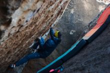 Bouldering in Hueco Tanks on 12/29/2019 with Blue Lizard Climbing and Yoga

Filename: SRM_20191229_1108370.jpg
Aperture: f/2.8
Shutter Speed: 1/250
Body: Canon EOS-1D Mark II
Lens: Canon EF 50mm f/1.8 II