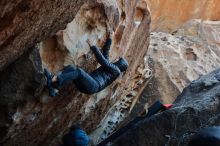 Bouldering in Hueco Tanks on 12/29/2019 with Blue Lizard Climbing and Yoga

Filename: SRM_20191229_1119540.jpg
Aperture: f/4.5
Shutter Speed: 1/250
Body: Canon EOS-1D Mark II
Lens: Canon EF 50mm f/1.8 II