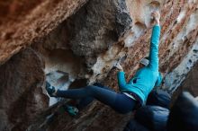 Bouldering in Hueco Tanks on 12/29/2019 with Blue Lizard Climbing and Yoga

Filename: SRM_20191229_1122360.jpg
Aperture: f/3.2
Shutter Speed: 1/250
Body: Canon EOS-1D Mark II
Lens: Canon EF 50mm f/1.8 II