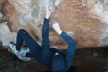 Bouldering in Hueco Tanks on 12/29/2019 with Blue Lizard Climbing and Yoga

Filename: SRM_20191229_1124240.jpg
Aperture: f/3.5
Shutter Speed: 1/250
Body: Canon EOS-1D Mark II
Lens: Canon EF 50mm f/1.8 II