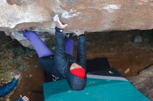 Bouldering in Hueco Tanks on 12/29/2019 with Blue Lizard Climbing and Yoga

Filename: SRM_20191229_1127020.jpg
Aperture: f/2.8
Shutter Speed: 1/250
Body: Canon EOS-1D Mark II
Lens: Canon EF 50mm f/1.8 II