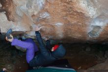 Bouldering in Hueco Tanks on 12/29/2019 with Blue Lizard Climbing and Yoga

Filename: SRM_20191229_1127070.jpg
Aperture: f/4.5
Shutter Speed: 1/250
Body: Canon EOS-1D Mark II
Lens: Canon EF 50mm f/1.8 II