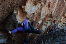 Bouldering in Hueco Tanks on 12/29/2019 with Blue Lizard Climbing and Yoga

Filename: SRM_20191229_1137530.jpg
Aperture: f/4.5
Shutter Speed: 1/250
Body: Canon EOS-1D Mark II
Lens: Canon EF 50mm f/1.8 II