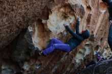 Bouldering in Hueco Tanks on 12/29/2019 with Blue Lizard Climbing and Yoga

Filename: SRM_20191229_1137590.jpg
Aperture: f/5.0
Shutter Speed: 1/250
Body: Canon EOS-1D Mark II
Lens: Canon EF 50mm f/1.8 II