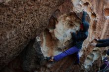 Bouldering in Hueco Tanks on 12/29/2019 with Blue Lizard Climbing and Yoga

Filename: SRM_20191229_1138070.jpg
Aperture: f/5.0
Shutter Speed: 1/250
Body: Canon EOS-1D Mark II
Lens: Canon EF 50mm f/1.8 II