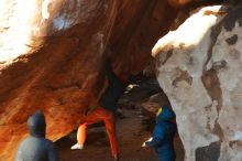 Bouldering in Hueco Tanks on 12/29/2019 with Blue Lizard Climbing and Yoga

Filename: SRM_20191229_1147050.jpg
Aperture: f/3.5
Shutter Speed: 1/250
Body: Canon EOS-1D Mark II
Lens: Canon EF 50mm f/1.8 II