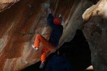 Bouldering in Hueco Tanks on 12/29/2019 with Blue Lizard Climbing and Yoga

Filename: SRM_20191229_1149220.jpg
Aperture: f/8.0
Shutter Speed: 1/250
Body: Canon EOS-1D Mark II
Lens: Canon EF 50mm f/1.8 II