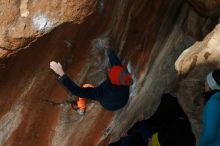 Bouldering in Hueco Tanks on 12/29/2019 with Blue Lizard Climbing and Yoga

Filename: SRM_20191229_1149330.jpg
Aperture: f/8.0
Shutter Speed: 1/250
Body: Canon EOS-1D Mark II
Lens: Canon EF 50mm f/1.8 II