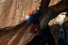 Bouldering in Hueco Tanks on 12/29/2019 with Blue Lizard Climbing and Yoga

Filename: SRM_20191229_1149430.jpg
Aperture: f/8.0
Shutter Speed: 1/250
Body: Canon EOS-1D Mark II
Lens: Canon EF 50mm f/1.8 II