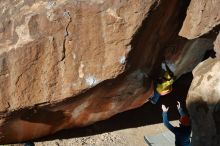 Bouldering in Hueco Tanks on 12/29/2019 with Blue Lizard Climbing and Yoga

Filename: SRM_20191229_1153380.jpg
Aperture: f/8.0
Shutter Speed: 1/250
Body: Canon EOS-1D Mark II
Lens: Canon EF 50mm f/1.8 II