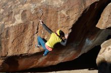 Bouldering in Hueco Tanks on 12/29/2019 with Blue Lizard Climbing and Yoga

Filename: SRM_20191229_1154120.jpg
Aperture: f/8.0
Shutter Speed: 1/250
Body: Canon EOS-1D Mark II
Lens: Canon EF 50mm f/1.8 II