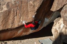 Bouldering in Hueco Tanks on 12/29/2019 with Blue Lizard Climbing and Yoga

Filename: SRM_20191229_1157070.jpg
Aperture: f/5.6
Shutter Speed: 1/250
Body: Canon EOS-1D Mark II
Lens: Canon EF 50mm f/1.8 II