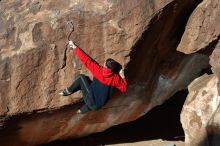 Bouldering in Hueco Tanks on 12/29/2019 with Blue Lizard Climbing and Yoga

Filename: SRM_20191229_1157250.jpg
Aperture: f/5.6
Shutter Speed: 1/250
Body: Canon EOS-1D Mark II
Lens: Canon EF 50mm f/1.8 II