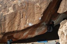 Bouldering in Hueco Tanks on 12/29/2019 with Blue Lizard Climbing and Yoga

Filename: SRM_20191229_1206370.jpg
Aperture: f/5.6
Shutter Speed: 1/250
Body: Canon EOS-1D Mark II
Lens: Canon EF 50mm f/1.8 II