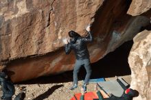 Bouldering in Hueco Tanks on 12/29/2019 with Blue Lizard Climbing and Yoga

Filename: SRM_20191229_1206590.jpg
Aperture: f/5.6
Shutter Speed: 1/250
Body: Canon EOS-1D Mark II
Lens: Canon EF 50mm f/1.8 II