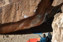 Bouldering in Hueco Tanks on 12/29/2019 with Blue Lizard Climbing and Yoga

Filename: SRM_20191229_1210320.jpg
Aperture: f/5.6
Shutter Speed: 1/250
Body: Canon EOS-1D Mark II
Lens: Canon EF 50mm f/1.8 II