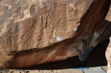 Bouldering in Hueco Tanks on 12/29/2019 with Blue Lizard Climbing and Yoga

Filename: SRM_20191229_1211090.jpg
Aperture: f/5.6
Shutter Speed: 1/250
Body: Canon EOS-1D Mark II
Lens: Canon EF 50mm f/1.8 II