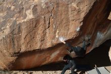 Bouldering in Hueco Tanks on 12/29/2019 with Blue Lizard Climbing and Yoga

Filename: SRM_20191229_1211170.jpg
Aperture: f/5.6
Shutter Speed: 1/250
Body: Canon EOS-1D Mark II
Lens: Canon EF 50mm f/1.8 II