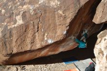 Bouldering in Hueco Tanks on 12/29/2019 with Blue Lizard Climbing and Yoga

Filename: SRM_20191229_1215380.jpg
Aperture: f/5.0
Shutter Speed: 1/250
Body: Canon EOS-1D Mark II
Lens: Canon EF 50mm f/1.8 II