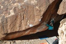 Bouldering in Hueco Tanks on 12/29/2019 with Blue Lizard Climbing and Yoga

Filename: SRM_20191229_1215380.jpg
Aperture: f/5.0
Shutter Speed: 1/250
Body: Canon EOS-1D Mark II
Lens: Canon EF 50mm f/1.8 II