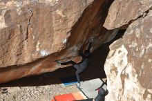 Bouldering in Hueco Tanks on 12/29/2019 with Blue Lizard Climbing and Yoga

Filename: SRM_20191229_1216540.jpg
Aperture: f/5.0
Shutter Speed: 1/250
Body: Canon EOS-1D Mark II
Lens: Canon EF 50mm f/1.8 II