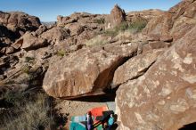 Bouldering in Hueco Tanks on 12/29/2019 with Blue Lizard Climbing and Yoga

Filename: SRM_20191229_1227290.jpg
Aperture: f/8.0
Shutter Speed: 1/250
Body: Canon EOS-1D Mark II
Lens: Canon EF 16-35mm f/2.8 L