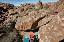 Bouldering in Hueco Tanks on 12/29/2019 with Blue Lizard Climbing and Yoga

Filename: SRM_20191229_1227350.jpg
Aperture: f/8.0
Shutter Speed: 1/250
Body: Canon EOS-1D Mark II
Lens: Canon EF 16-35mm f/2.8 L