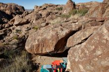 Bouldering in Hueco Tanks on 12/29/2019 with Blue Lizard Climbing and Yoga

Filename: SRM_20191229_1227500.jpg
Aperture: f/8.0
Shutter Speed: 1/250
Body: Canon EOS-1D Mark II
Lens: Canon EF 16-35mm f/2.8 L