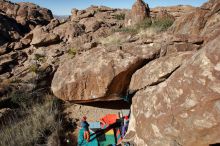 Bouldering in Hueco Tanks on 12/29/2019 with Blue Lizard Climbing and Yoga

Filename: SRM_20191229_1230120.jpg
Aperture: f/8.0
Shutter Speed: 1/250
Body: Canon EOS-1D Mark II
Lens: Canon EF 16-35mm f/2.8 L