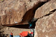 Bouldering in Hueco Tanks on 12/29/2019 with Blue Lizard Climbing and Yoga

Filename: SRM_20191229_1230140.jpg
Aperture: f/8.0
Shutter Speed: 1/250
Body: Canon EOS-1D Mark II
Lens: Canon EF 16-35mm f/2.8 L