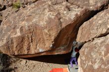 Bouldering in Hueco Tanks on 12/29/2019 with Blue Lizard Climbing and Yoga

Filename: SRM_20191229_1236460.jpg
Aperture: f/8.0
Shutter Speed: 1/250
Body: Canon EOS-1D Mark II
Lens: Canon EF 16-35mm f/2.8 L