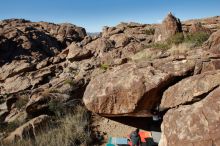Bouldering in Hueco Tanks on 12/29/2019 with Blue Lizard Climbing and Yoga

Filename: SRM_20191229_1251490.jpg
Aperture: f/8.0
Shutter Speed: 1/250
Body: Canon EOS-1D Mark II
Lens: Canon EF 16-35mm f/2.8 L