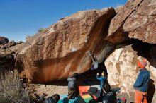 Bouldering in Hueco Tanks on 12/29/2019 with Blue Lizard Climbing and Yoga

Filename: SRM_20191229_1308050.jpg
Aperture: f/8.0
Shutter Speed: 1/250
Body: Canon EOS-1D Mark II
Lens: Canon EF 16-35mm f/2.8 L