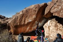 Bouldering in Hueco Tanks on 12/29/2019 with Blue Lizard Climbing and Yoga

Filename: SRM_20191229_1320440.jpg
Aperture: f/8.0
Shutter Speed: 1/250
Body: Canon EOS-1D Mark II
Lens: Canon EF 16-35mm f/2.8 L